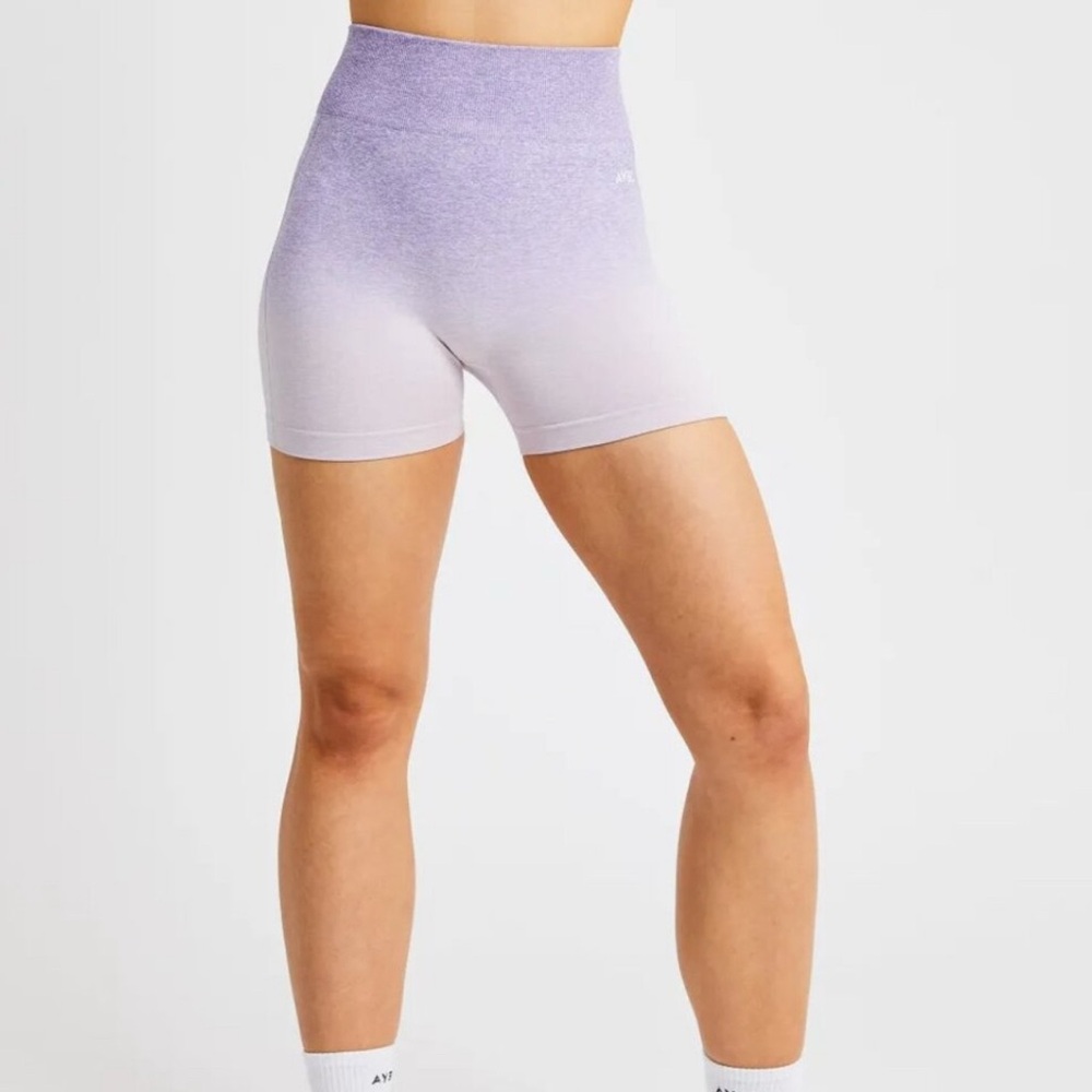 AYBL Pulse Purple Lilac Ombré Seamless Shorts